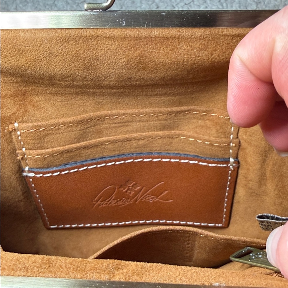 Patricia Nash Tan Embossed Wristlet - Picture 6 of 7